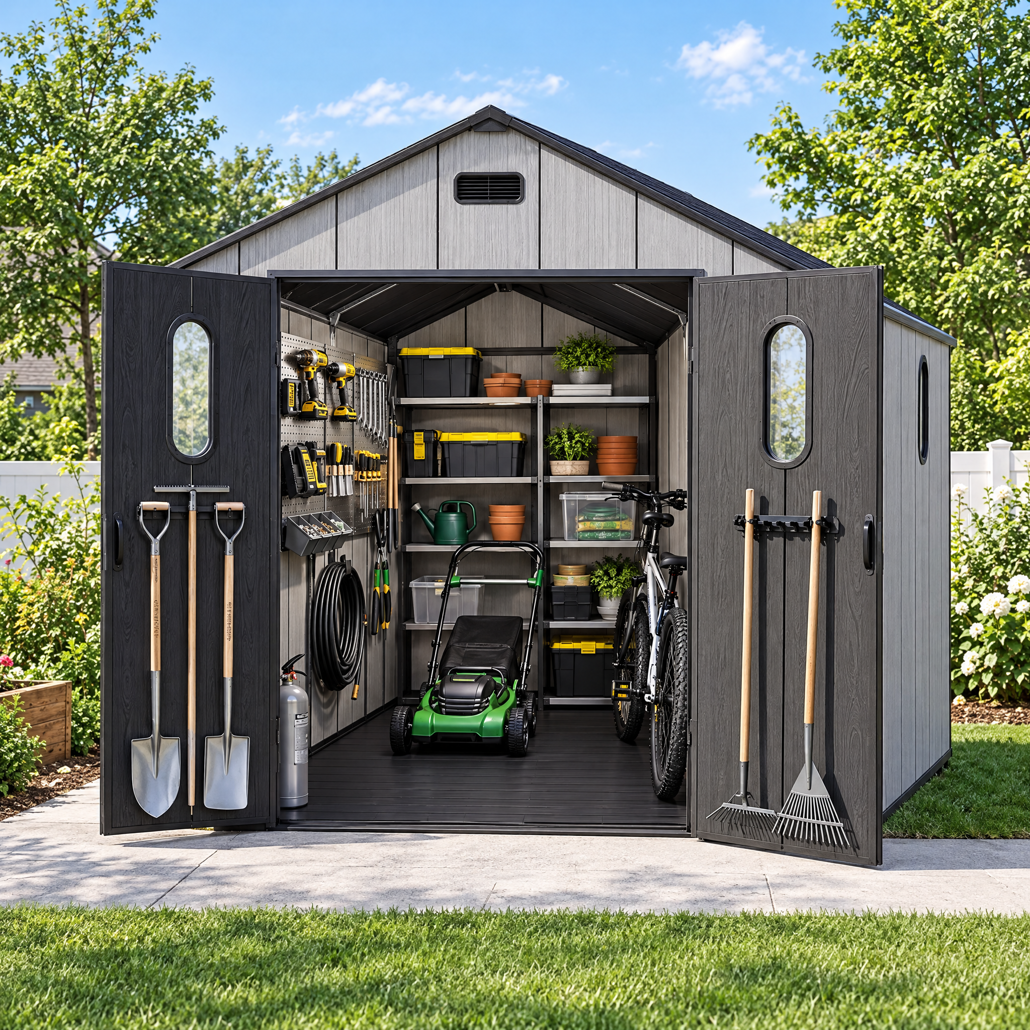 What Size Storage Shed Do I Need? Resin vs. Metal Shed Guide