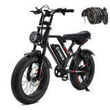 S8 moped style fat tire electric bike