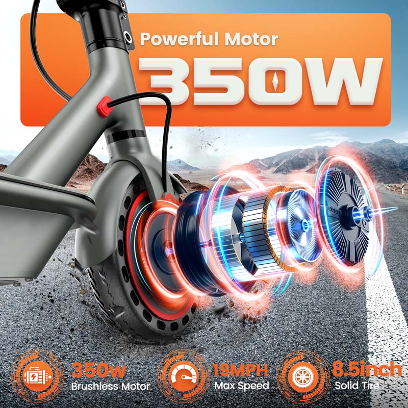 D8 electric scooter detail