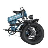 E20 folding fat tire electric bike side view