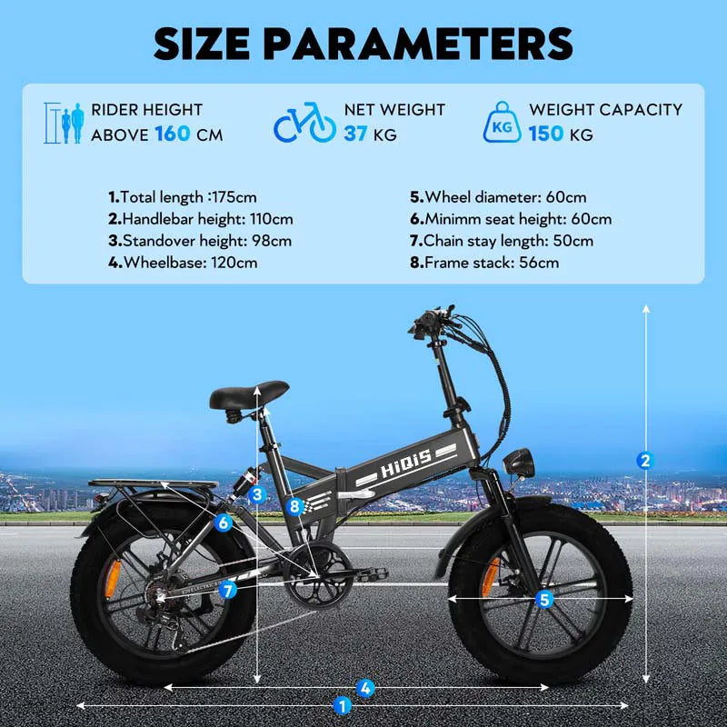 E20 folding electric bike detail