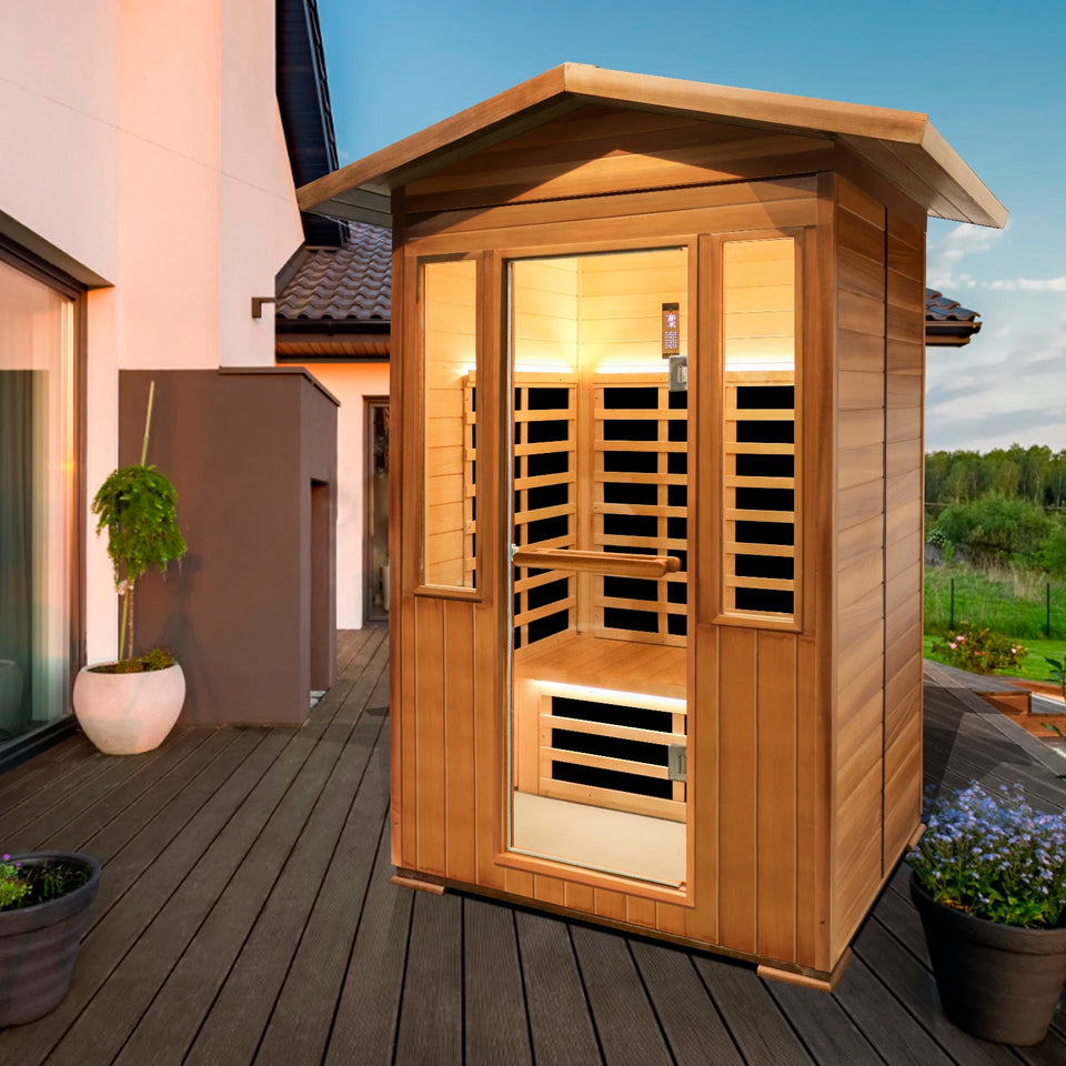 Cedar sauna details