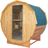 Home sauna cabin exterior