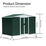 8x6 shed dimensions