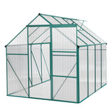 Green polycarbonate greenhouse kit