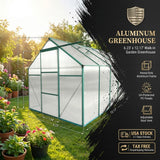 6x8 greenhouse in garden