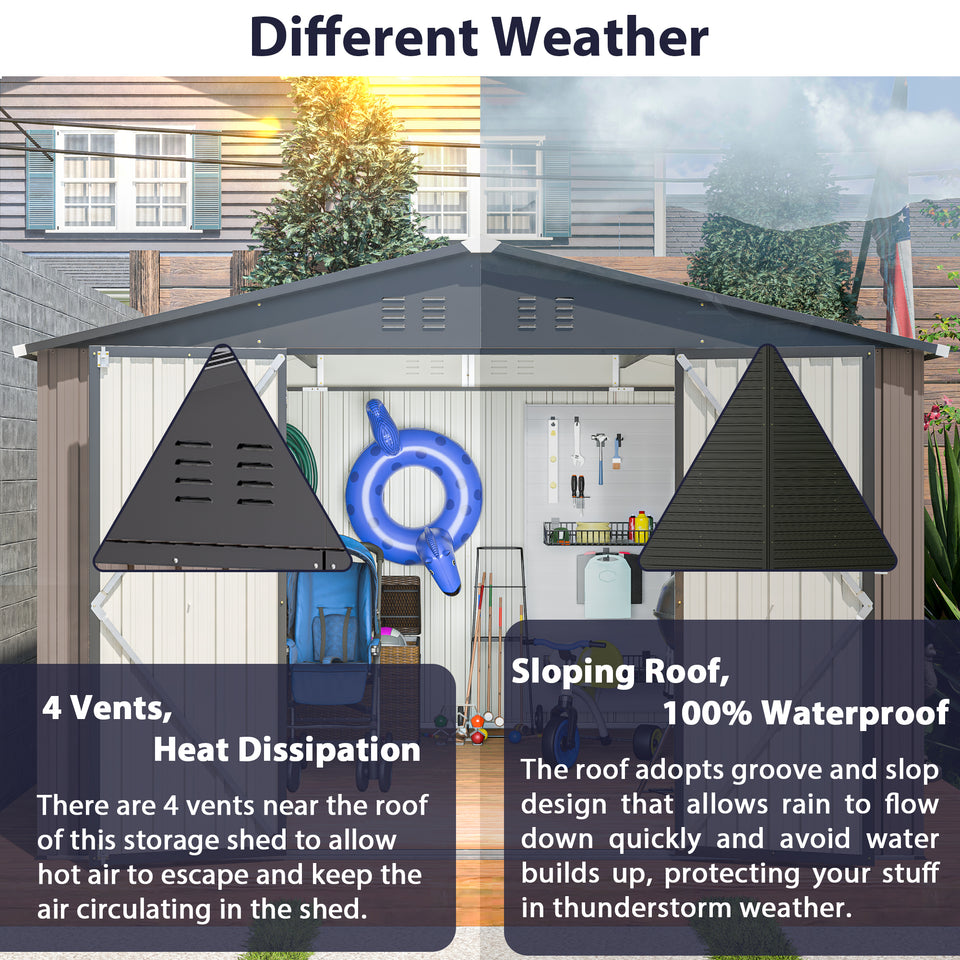 10x10 shed dimensions
