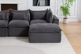 Corduroy cloud sofa detail