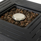 Fire pit table with cover