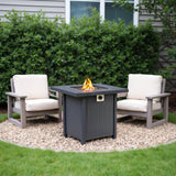 Fire pit table detail