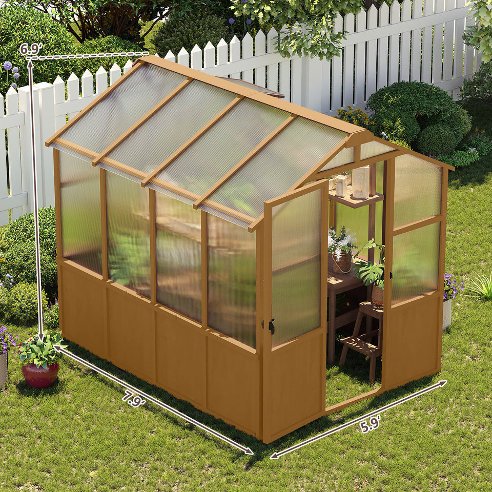 Greenhouse door detail