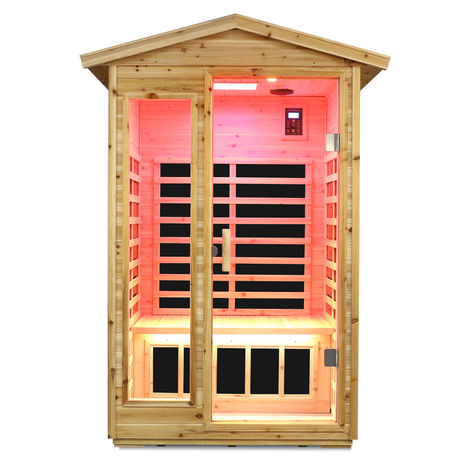 Infrared sauna interior bench
