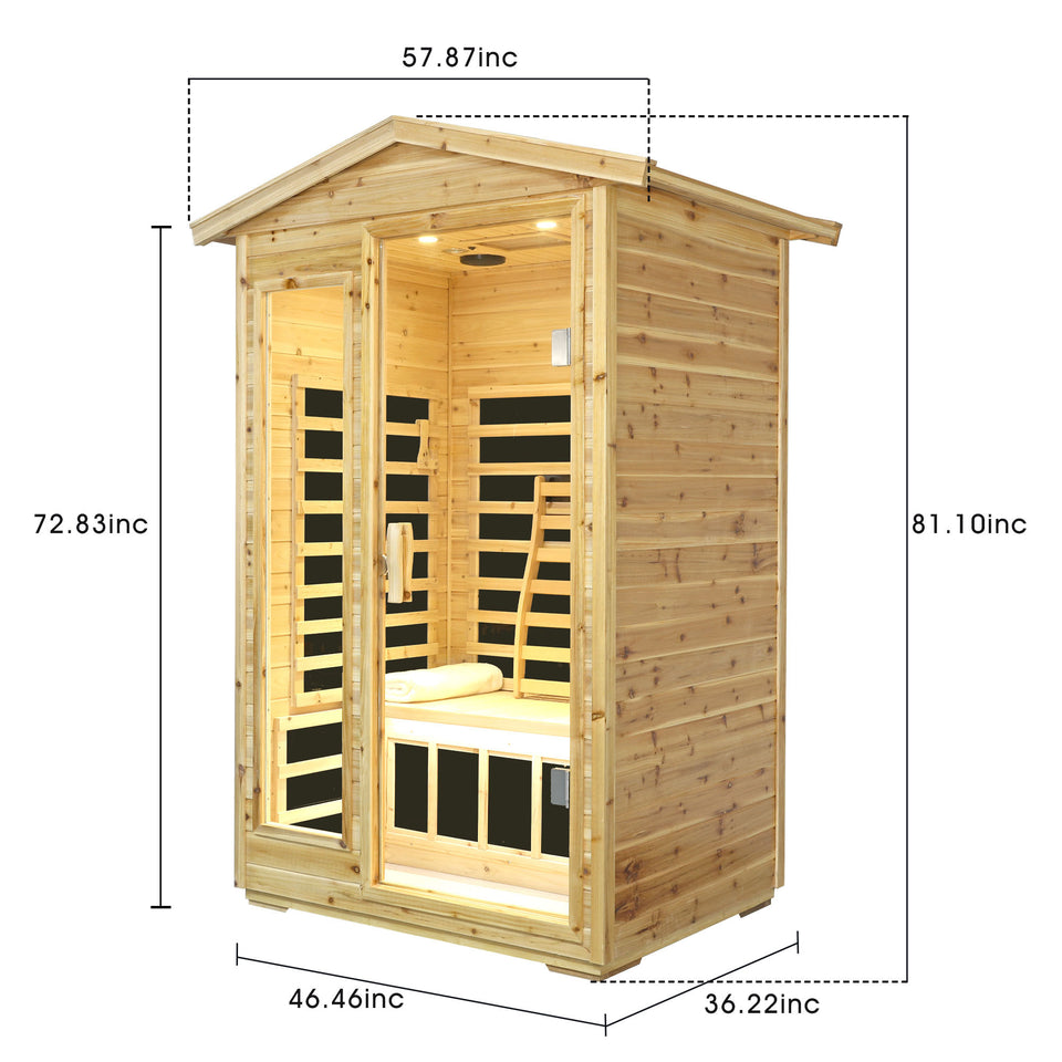 Infrared sauna heating panels