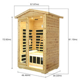 Infrared sauna heating panels