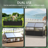 Galvanized steel planter detail
