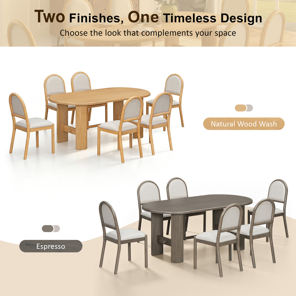 Upholstered dining chairs