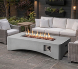 56 inch concrete propane fire pit table