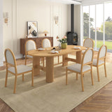 Oval dining table set