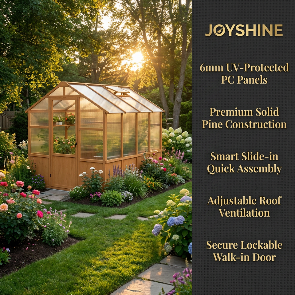 Wooden greenhouse dimensions