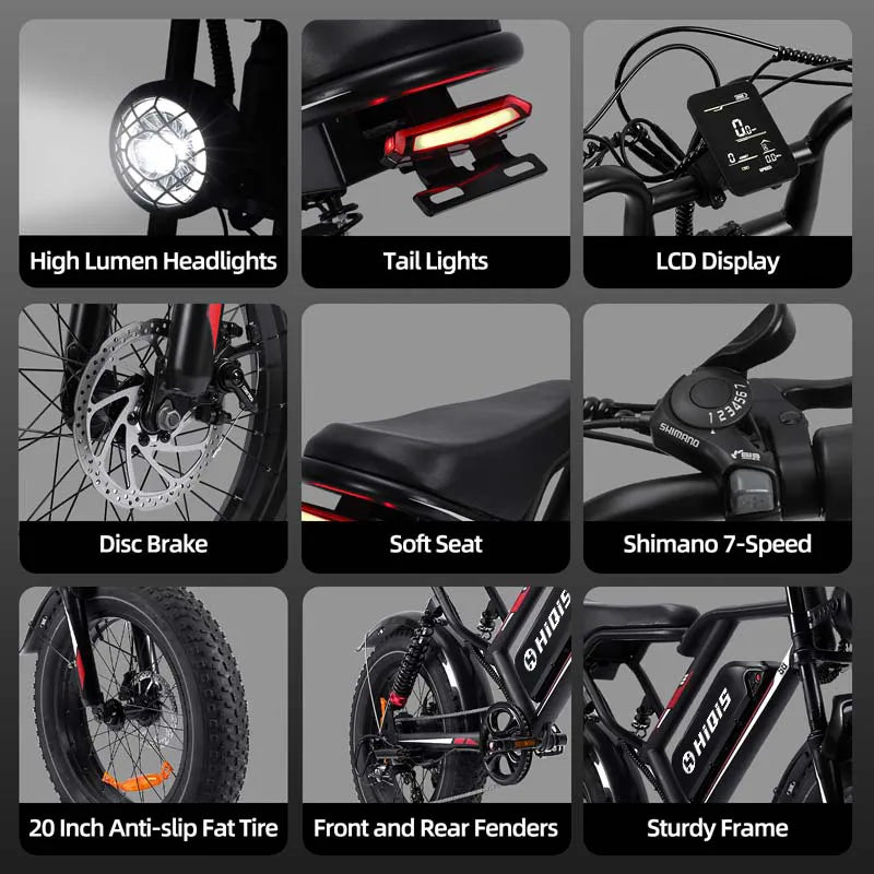 S8 Pro electric bike detail