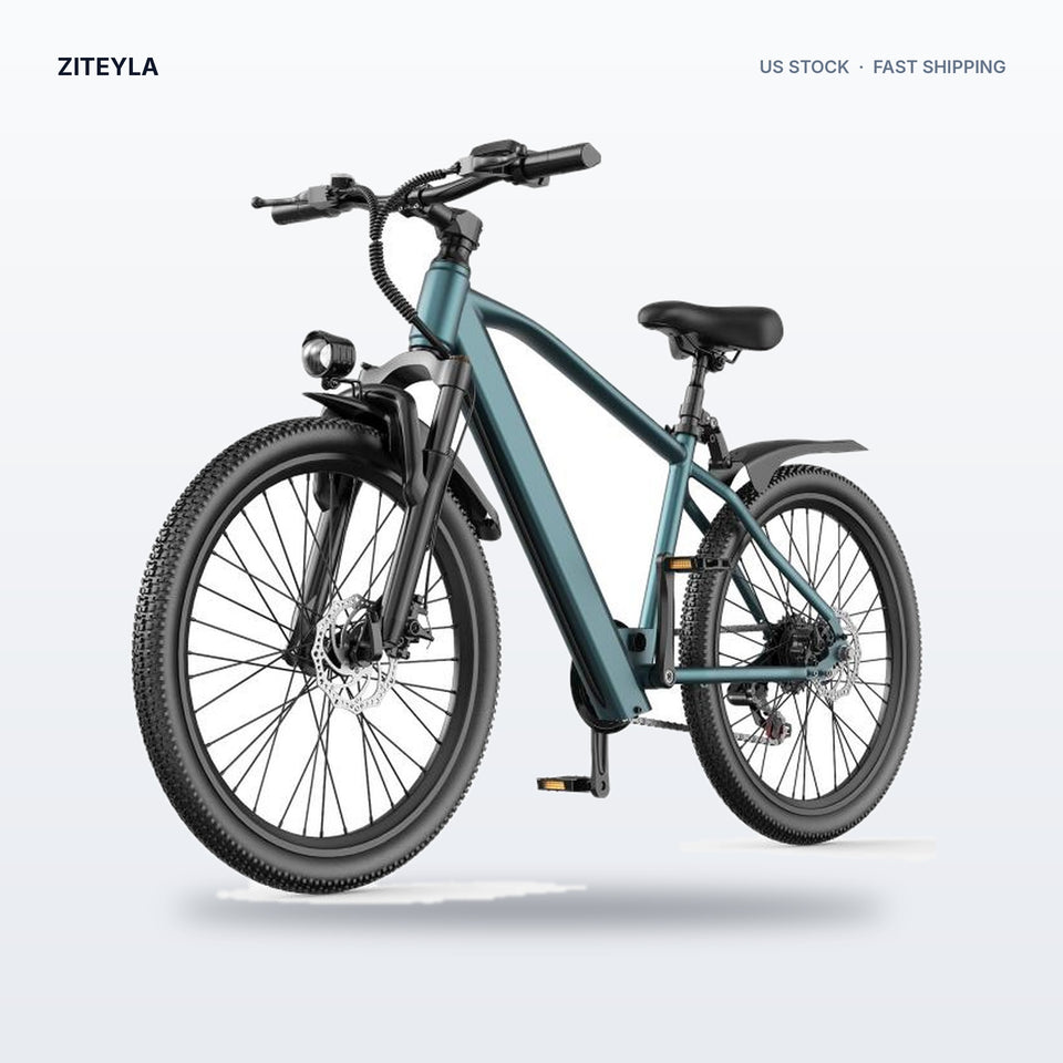 GT300 Electric Commuter Bike – 24"/26", 7-Speed Shimano
