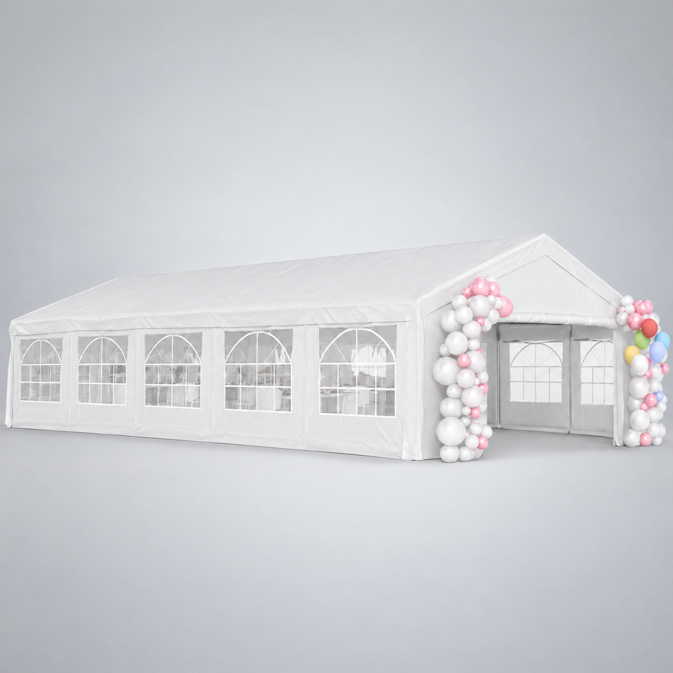20 x 40 ft party tent side view