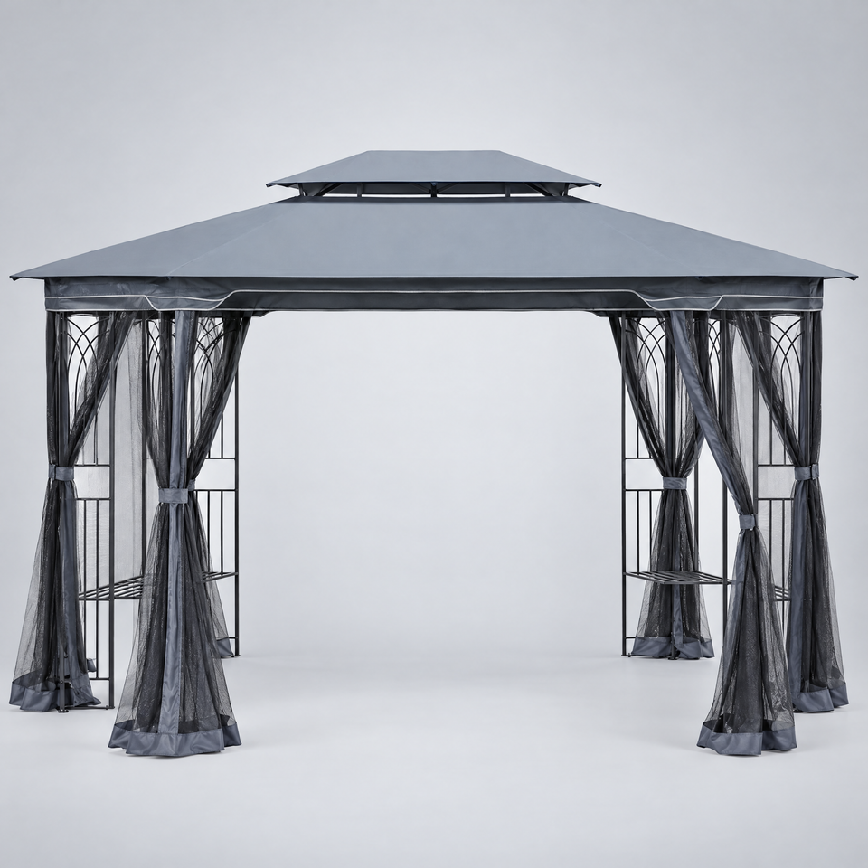 13 x 10 ft gazebo front view