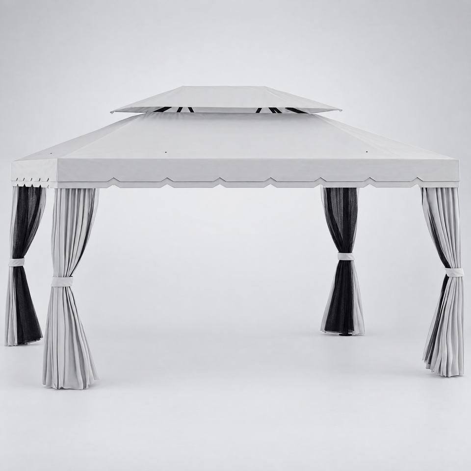 10 x 13 ft aluminum gazebo front view