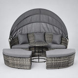 Patio daybed set front view