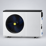 Pool heat pump front view of fan grille
